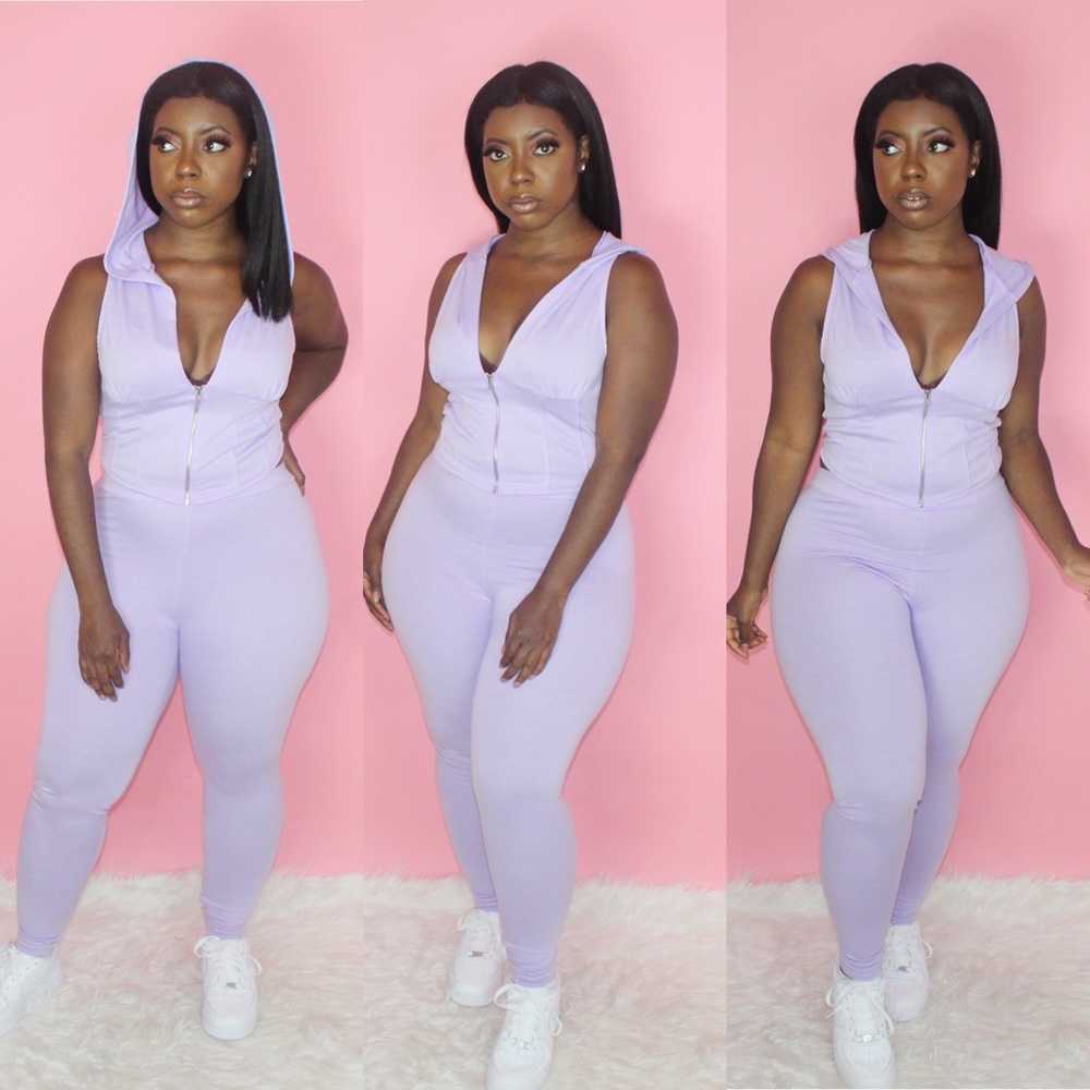 Small left Crop Hoodie Set